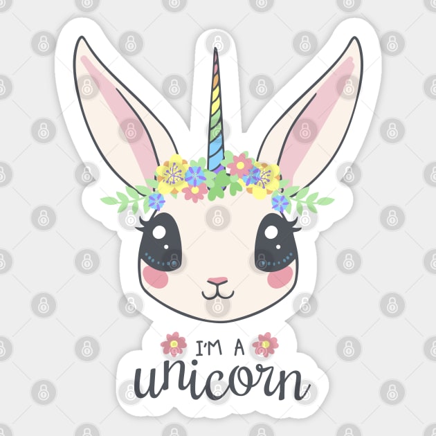 I'm a Unicorn Sticker by Pop Cult Store